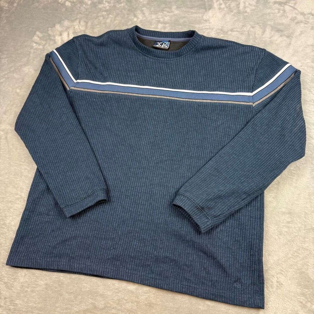 Unbranded Men's Navy and Blue Shirt